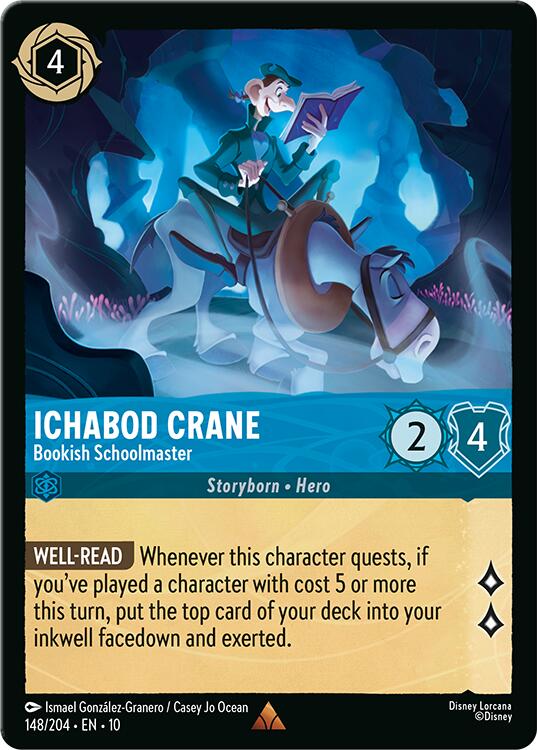 Ichabod Crane - Bookish Schoolmaster (148/204) [Whispers in the Well] | Clutch Gaming