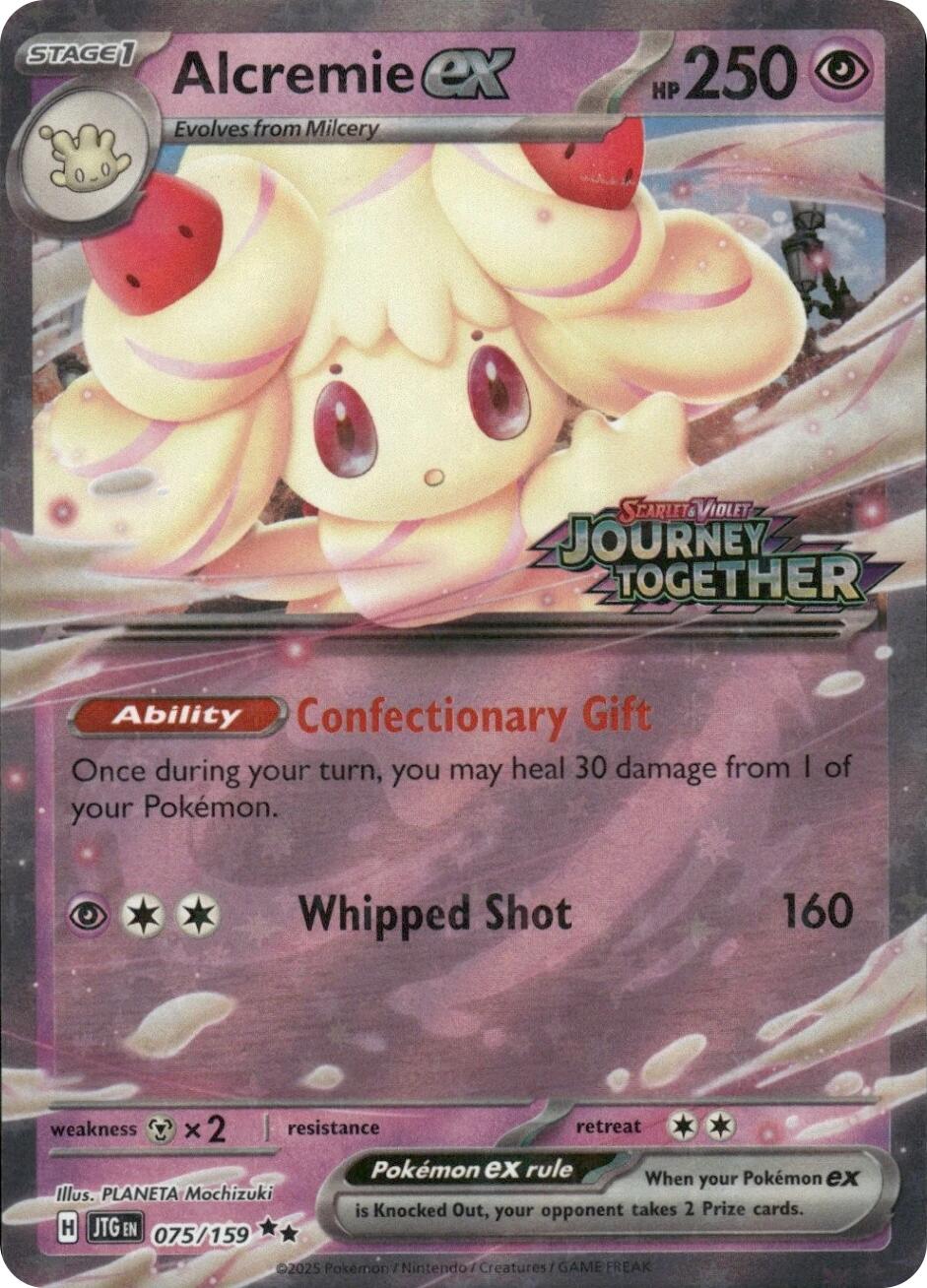 Alcremie ex (075/159) (Journey Together Stamped) [Miscellaneous Cards] | Clutch Gaming