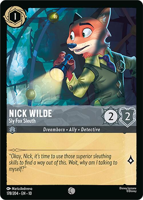 Nick Wilde - Sly Fox Sleuth (178/204) [Whispers in the Well] | Clutch Gaming