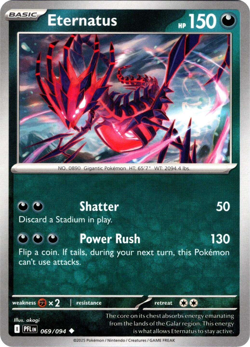 Eternatus (069/094) [Mega Evolution: Phantasmal Flames] | Clutch Gaming