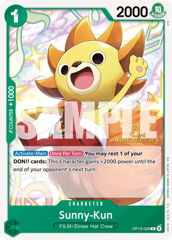 Sunny-Kun [Carrying On His Will: 3rd Anniversary Tournament Cards] | Clutch Gaming