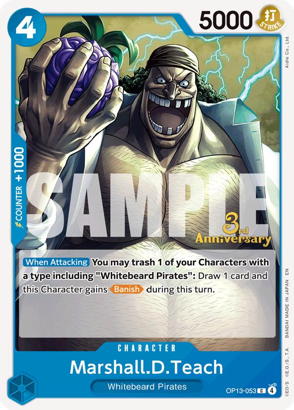 Marshall.D.Teach [Carrying On His Will: 3rd Anniversary Tournament Cards] | Clutch Gaming
