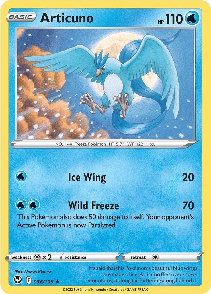 Articuno (036/195) [Sword & Shield: Silver Tempest] | Clutch Gaming