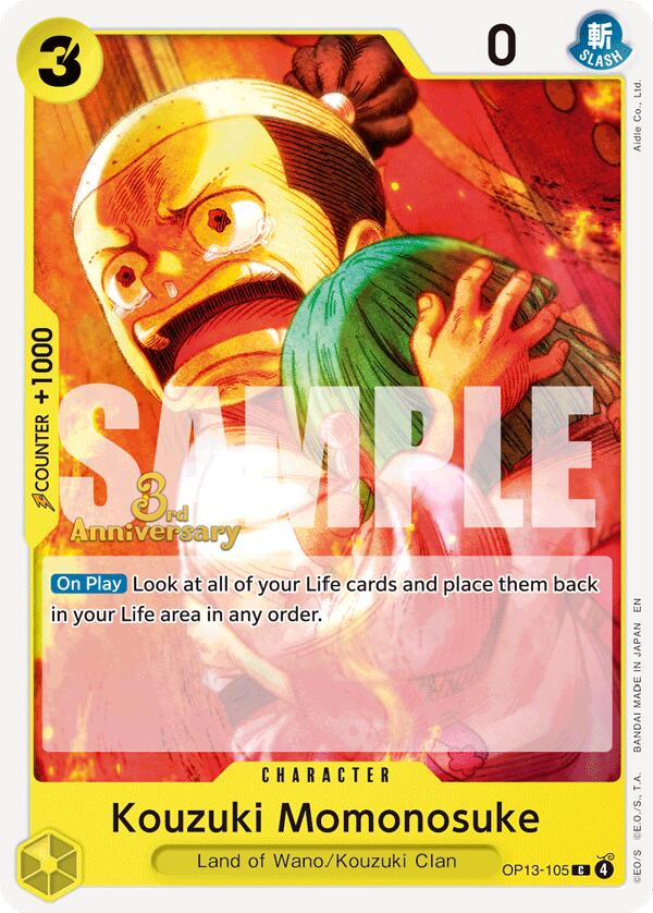 Kouzuki Momonosuke [Carrying On His Will: 3rd Anniversary Tournament Cards] | Clutch Gaming
