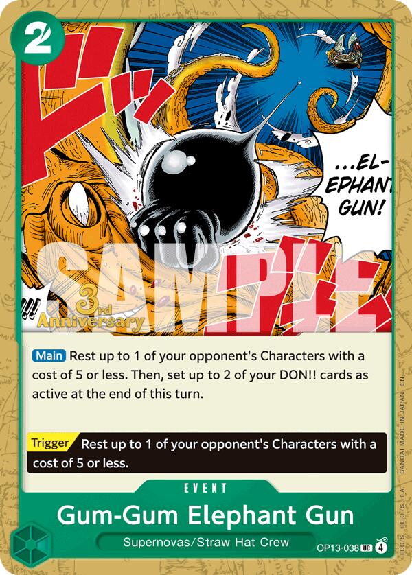 Gum-Gum Elephant Gun [Carrying On His Will: 3rd Anniversary Tournament Cards] | Clutch Gaming