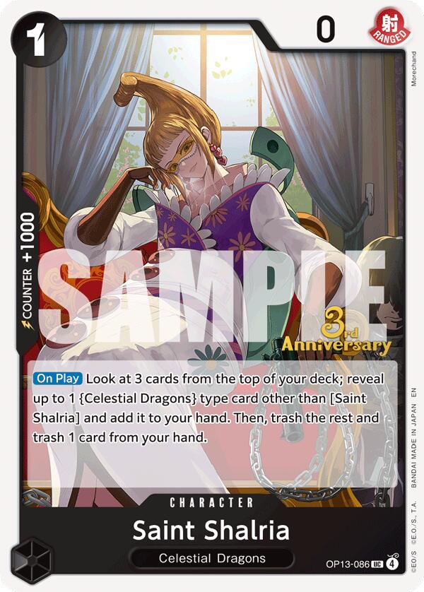 Saint Shalria [Carrying On His Will: 3rd Anniversary Tournament Cards] | Clutch Gaming