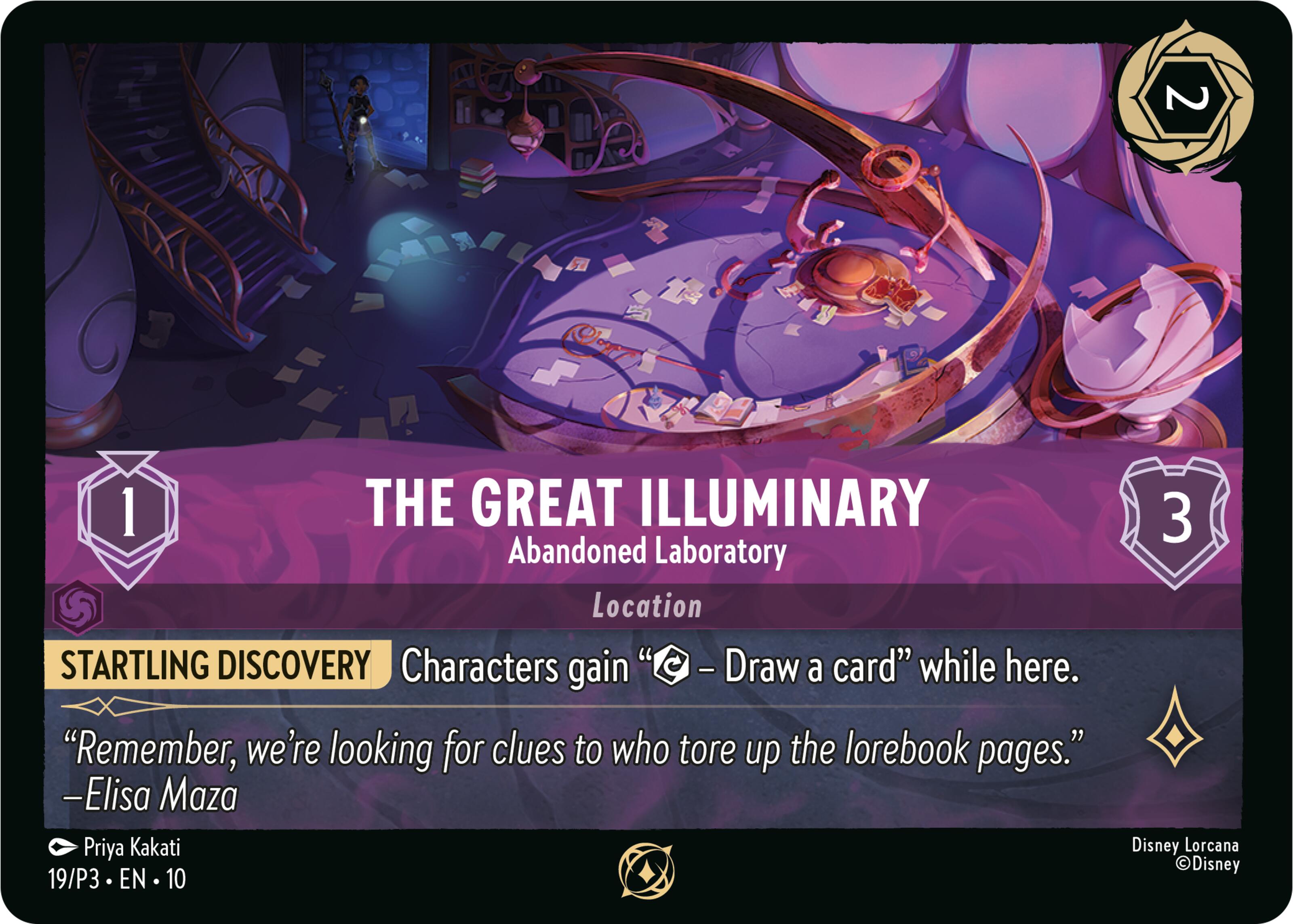 The Great Illuminary - Abandoned Laboratory (19) [Promo Cards] | Clutch Gaming
