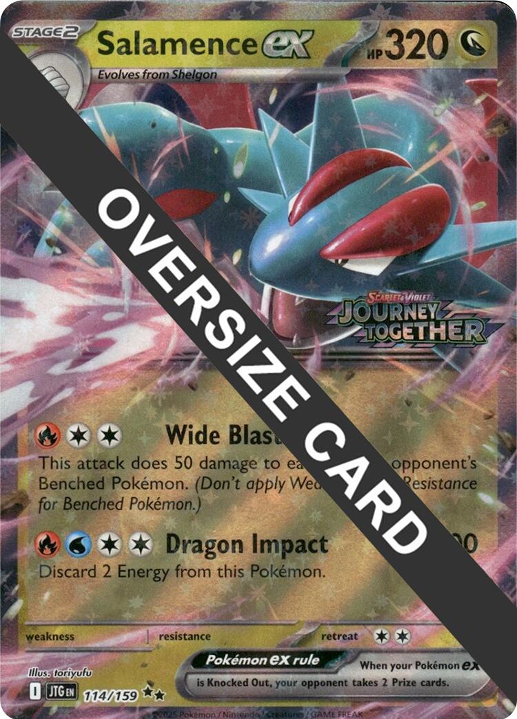 Salamence ex (114/159) (Jumbo Card) [Scarlet & Violet: Journey Together] | Clutch Gaming