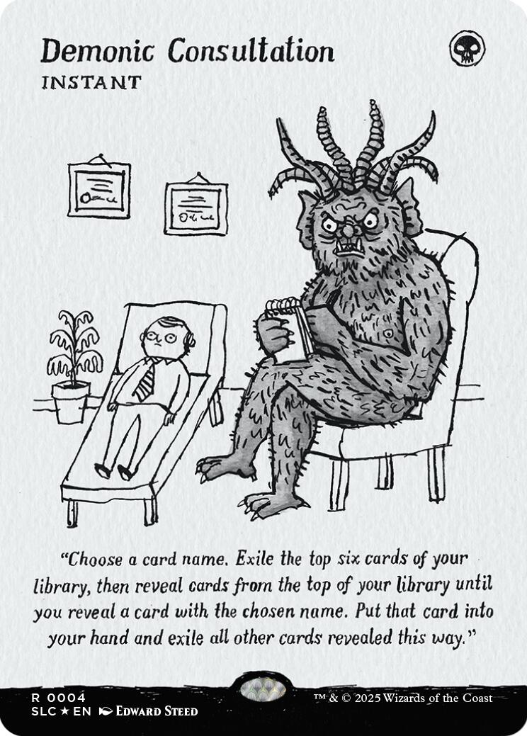Demonic Consultation (Halo Foil) [Secret Lair Countdown Kit] | Clutch Gaming