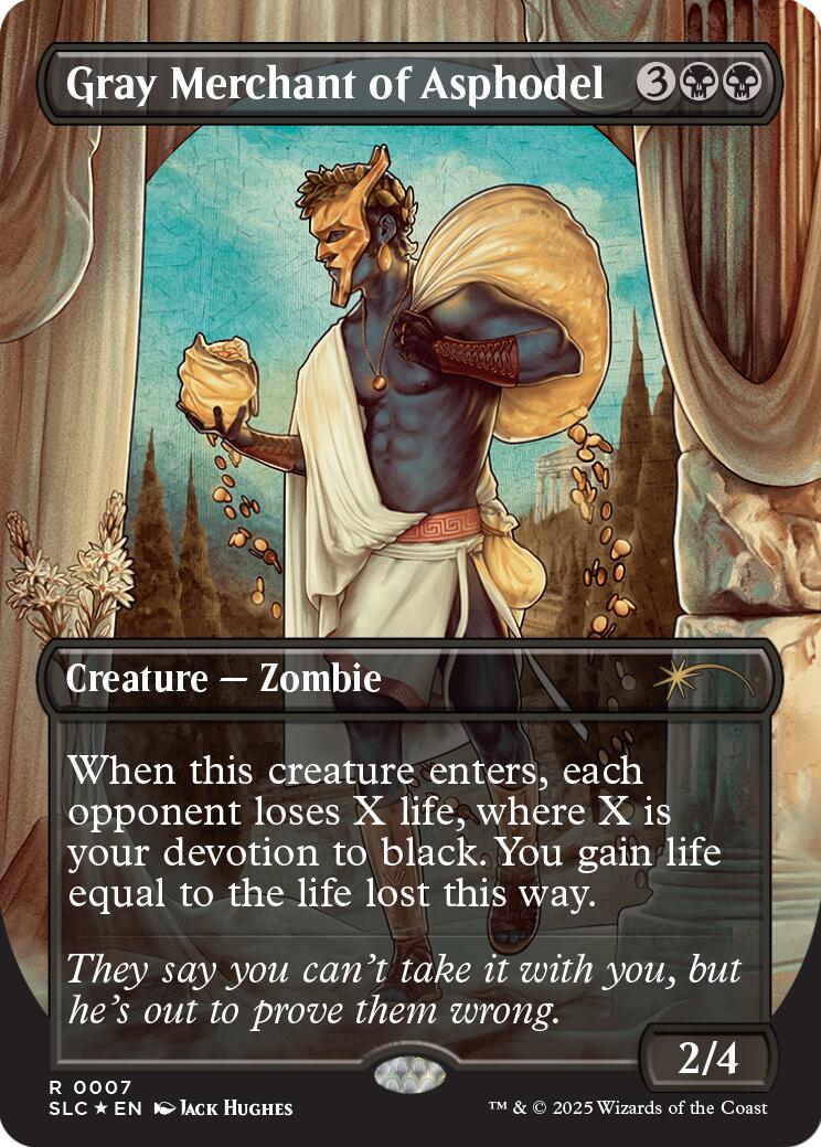 Gray Merchant of Asphodel (Halo Foil) [Secret Lair Countdown Kit] | Clutch Gaming