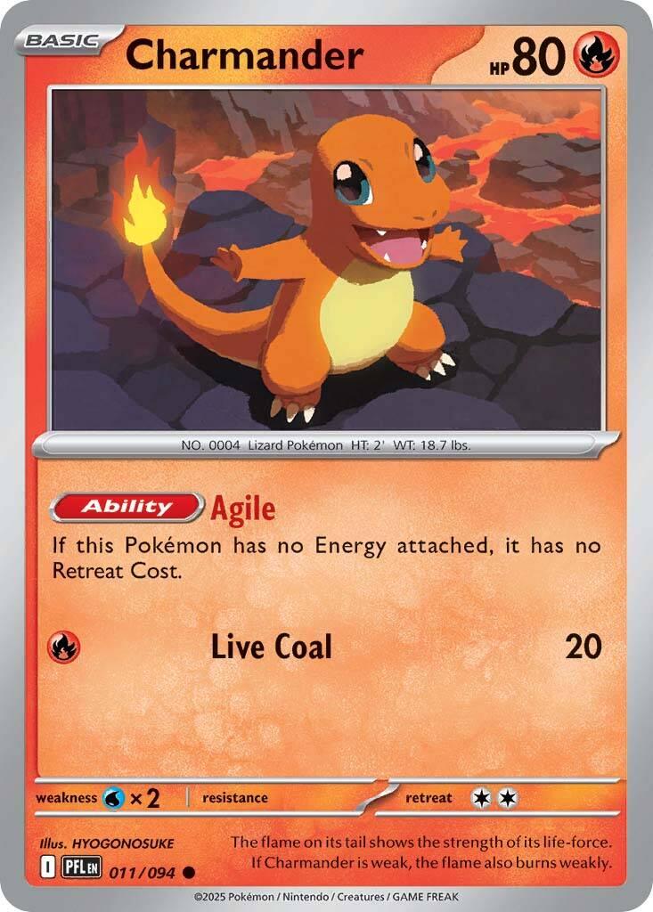 Charmander (011/094) [Mega Evolution: Phantasmal Flames] | Clutch Gaming