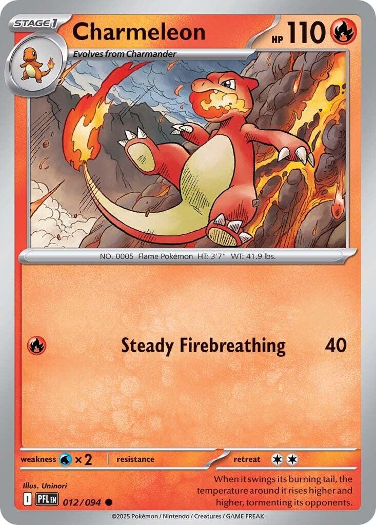 Charmeleon (012/094) [Mega Evolution: Phantasmal Flames] | Clutch Gaming