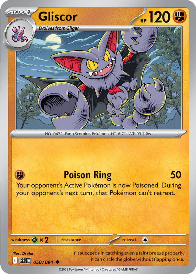 Gliscor (050/094) [Mega Evolution: Phantasmal Flames] | Clutch Gaming