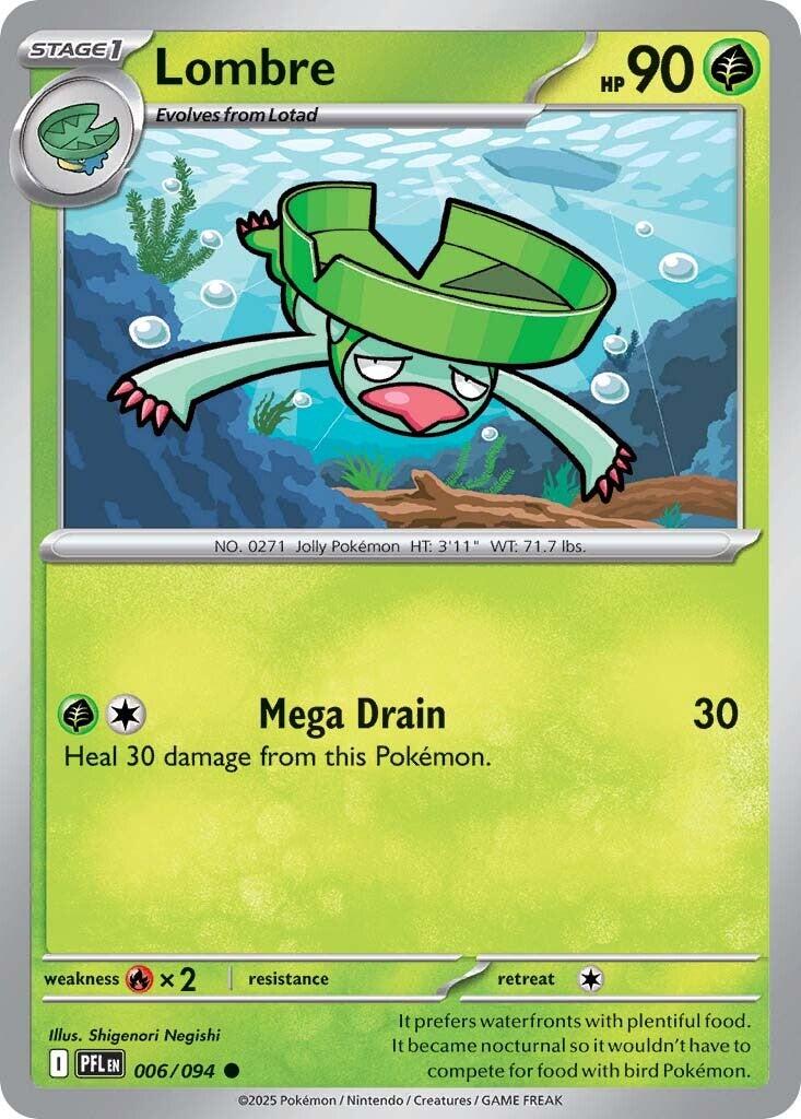 Lombre (006/094) [Mega Evolution: Phantasmal Flames] | Clutch Gaming