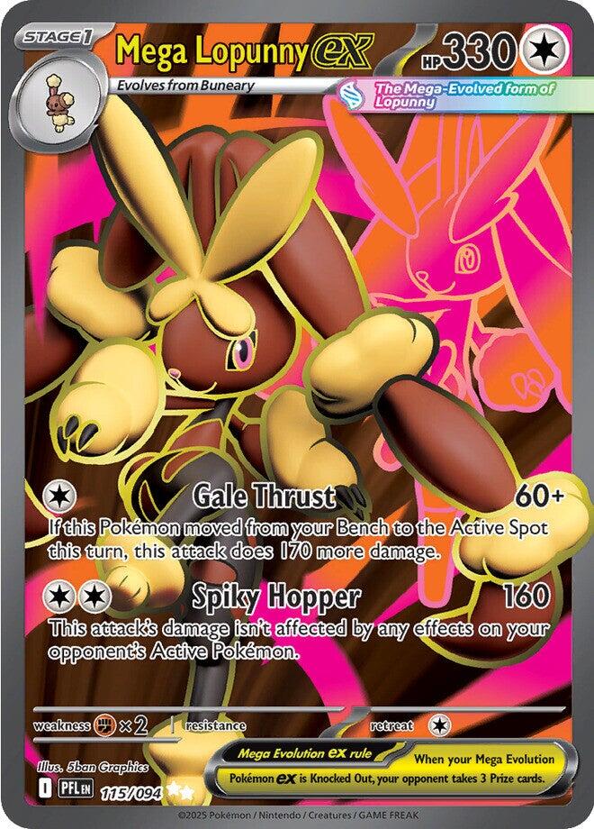 Mega Lopunny ex (115/094) [Mega Evolution: Phantasmal Flames] | Clutch Gaming