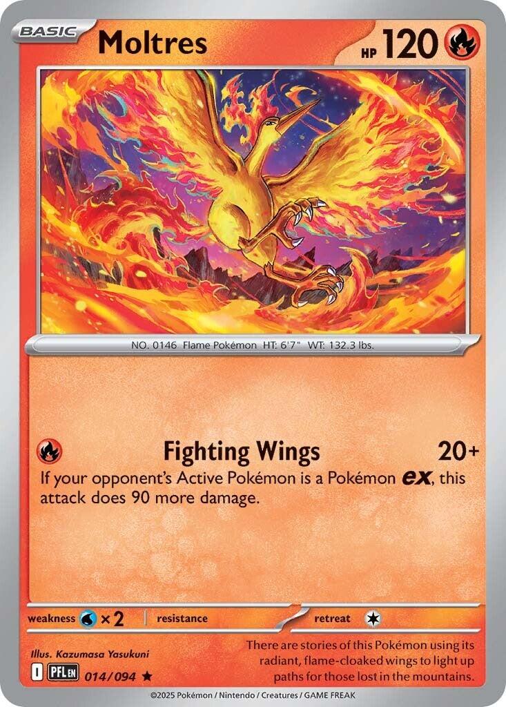 Moltres (014/094) [Mega Evolution: Phantasmal Flames] | Clutch Gaming
