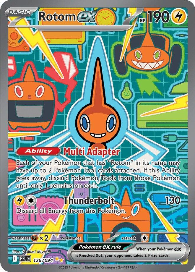 Rotom ex (126/094) [Mega Evolution: Phantasmal Flames] | Clutch Gaming