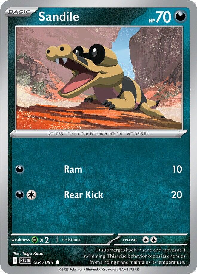 Sandile (064/094) [Mega Evolution: Phantasmal Flames] | Clutch Gaming