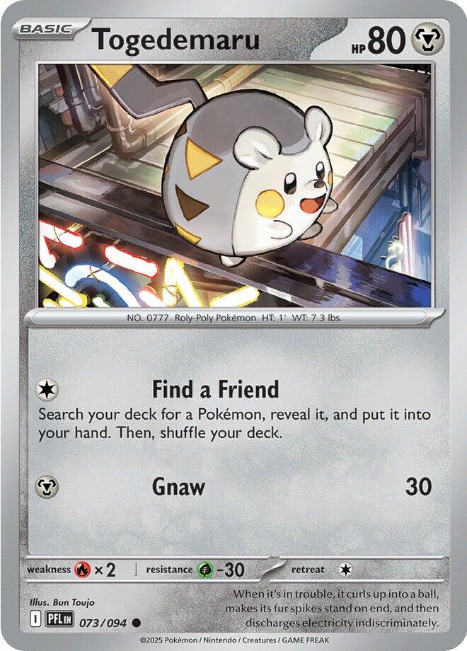 Togedemaru (073/094) [Mega Evolution: Phantasmal Flames] | Clutch Gaming