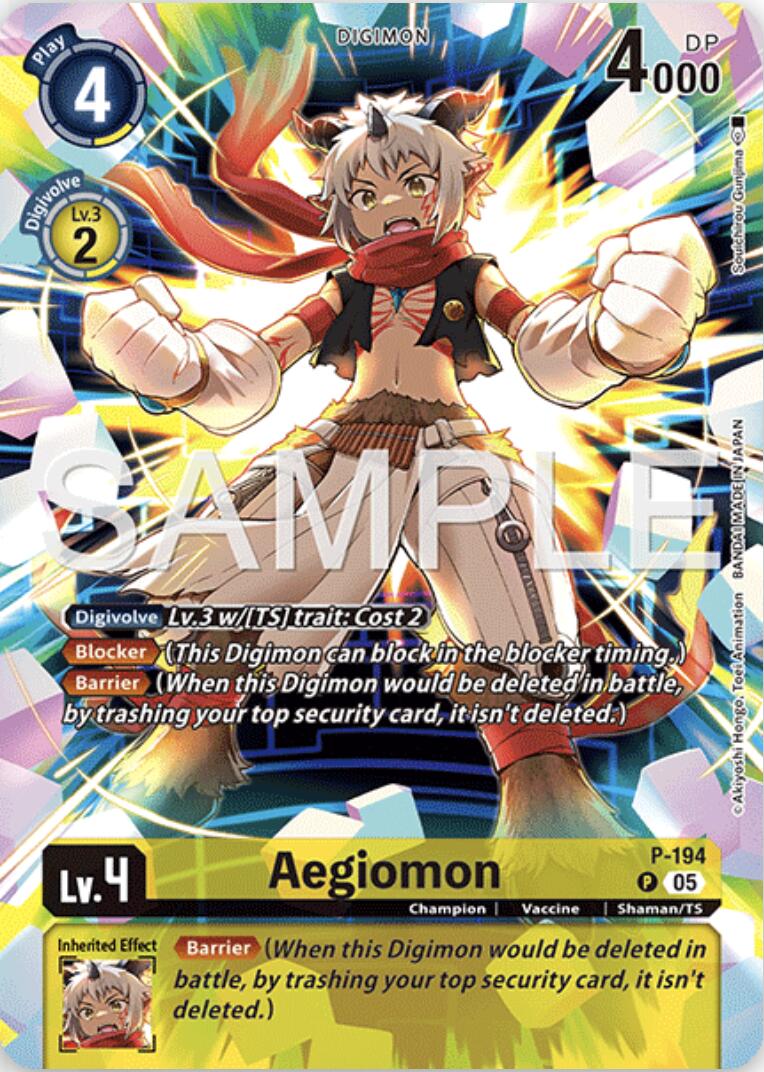 Aegiomon [P-194] (Digimon Story: Time Stranger Collector's Edition) [Promotional Cards] | Clutch Gaming