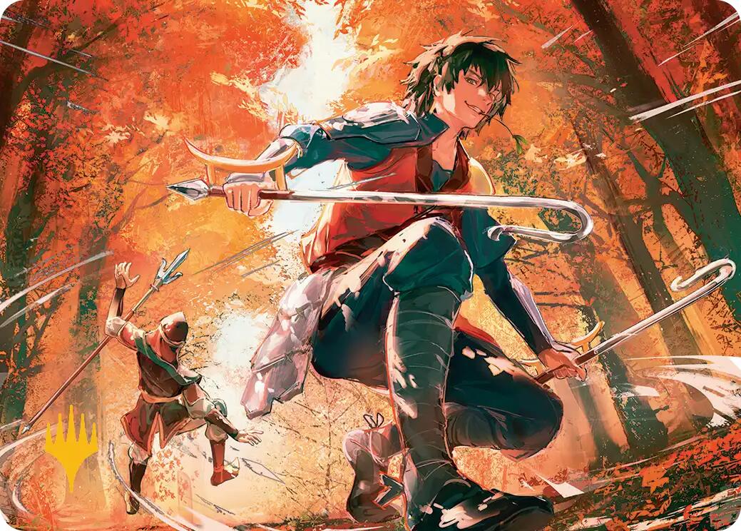 Jet, Rebel Leader Art Card (Gold-Stamped Planeswalker Symbol) [Avatar: The Last Airbender Art Series] | Clutch Gaming