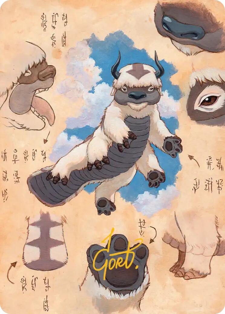 Appa, Steadfast Guardian Art Card (Gold-Stamped Signature) [Avatar: The Last Airbender Art Series] | Clutch Gaming