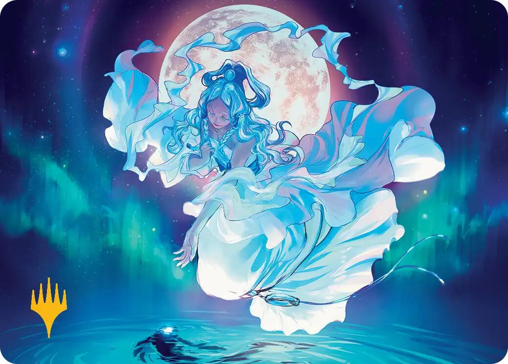 Yue, the Moon Spirit Art Card (Gold-Stamped Planeswalker Symbol) [Avatar: The Last Airbender Art Series] | Clutch Gaming