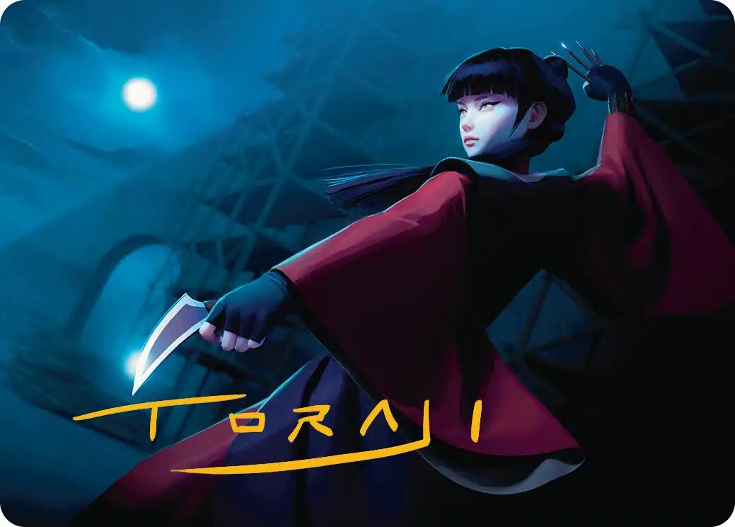 Mai, Jaded Edge Art Card (Gold-Stamped Signature) [Avatar: The Last Airbender Art Series] | Clutch Gaming