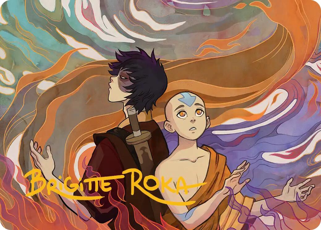 Fated Firepower Art Card (Gold-Stamped Signature) [Avatar: The Last Airbender Art Series] | Clutch Gaming