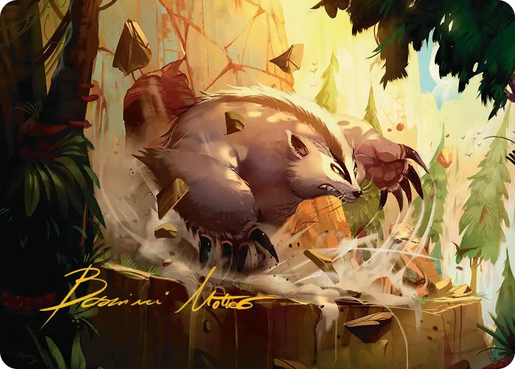 Badgermole Art Card (Gold-Stamped Signature) [Avatar: The Last Airbender Art Series] | Clutch Gaming