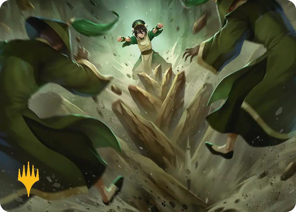 Rockalanche Art Card (Gold-Stamped Planeswalker Symbol) [Avatar: The Last Airbender Art Series] | Clutch Gaming