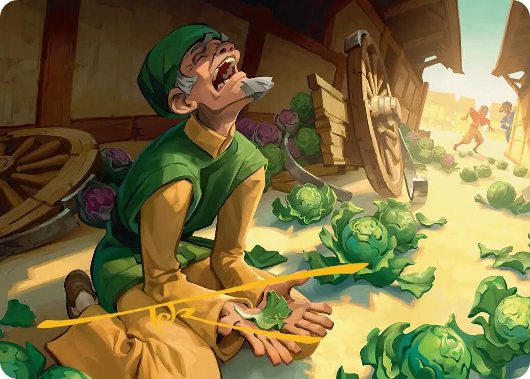 Unlucky Cabbage Merchant Art Card (Gold-Stamped Signature) [Avatar: The Last Airbender Art Series] | Clutch Gaming