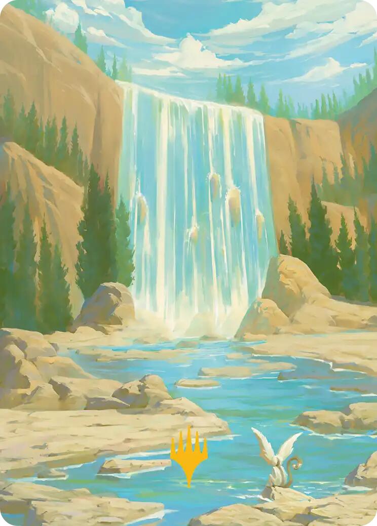 Island Art Card (Gold-Stamped Signature) [Avatar: The Last Airbender Art Series] | Clutch Gaming