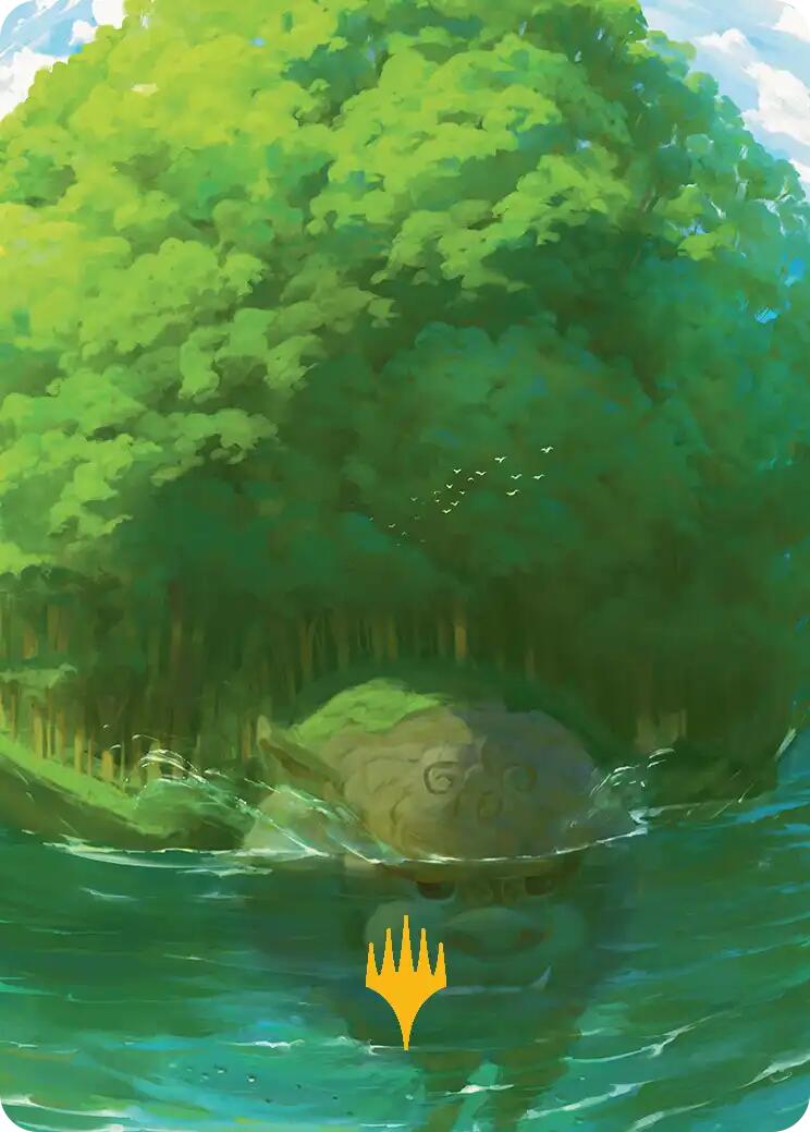 Forest Art Card (Gold-Stamped Planeswalker Symbol) [Avatar: The Last Airbender Art Series] | Clutch Gaming