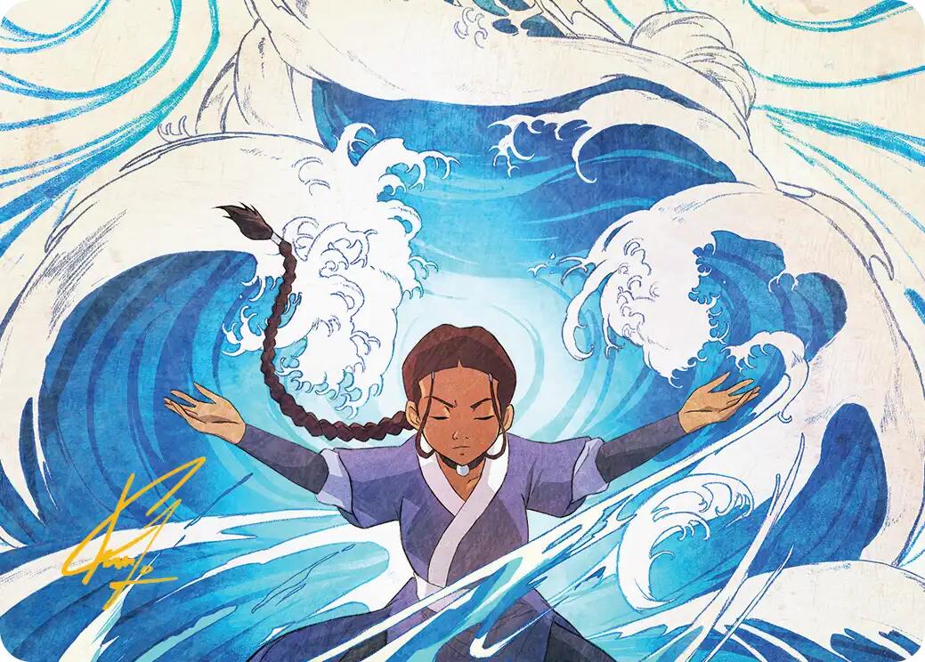 Katara, Water Tribe's Hope Art Card (Gold-Stamped Signature) [Avatar: The Last Airbender Art Series] | Clutch Gaming