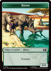 Rhino (013) // Beast (011) Double-Sided Token [Marvel Super Heroes Commander Tokens] | Clutch Gaming