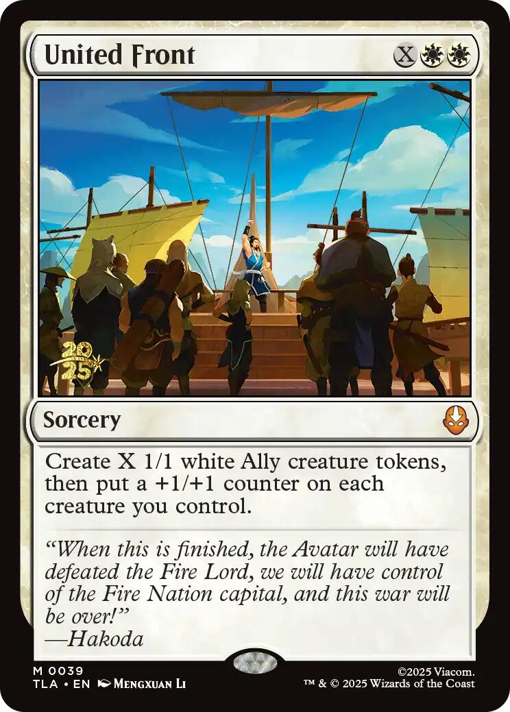 United Front [Avatar: The Last Airbender Prerelease Cards] | Clutch Gaming