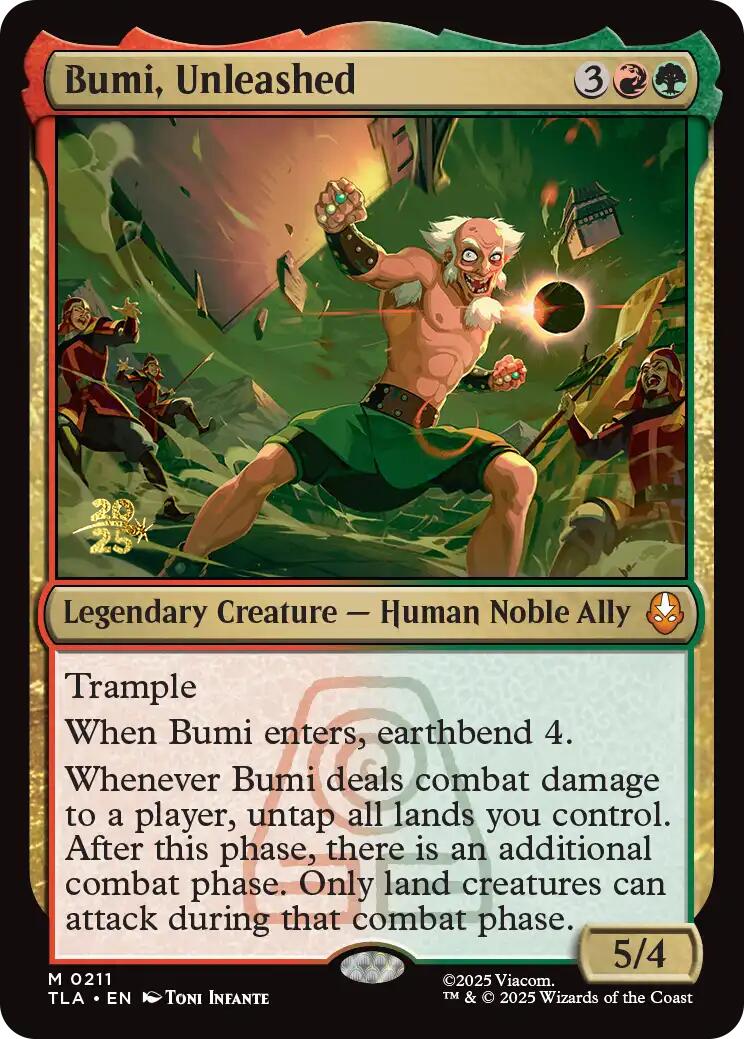 Bumi, Unleashed [Avatar: The Last Airbender Prerelease Cards] | Clutch Gaming