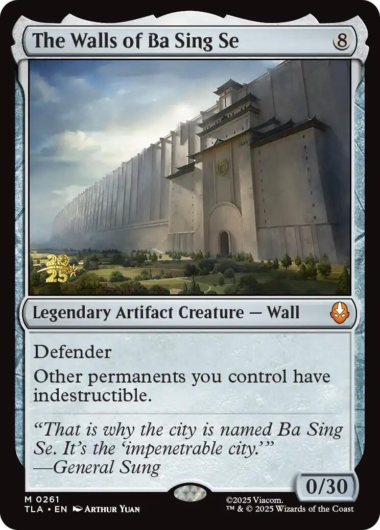 The Walls of Ba Sing Se [Avatar: The Last Airbender Prerelease Cards] | Clutch Gaming