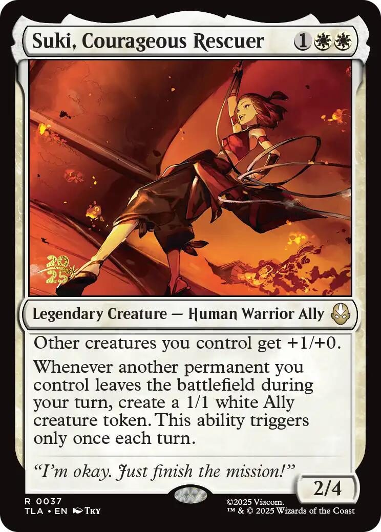 Suki, Courageous Rescuer [Avatar: The Last Airbender Prerelease Cards] | Clutch Gaming