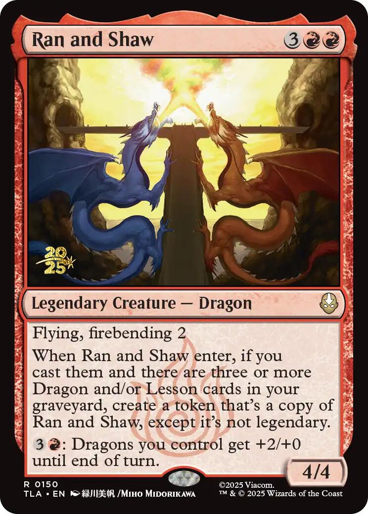 Ran and Shaw [Avatar: The Last Airbender Prerelease Cards] | Clutch Gaming