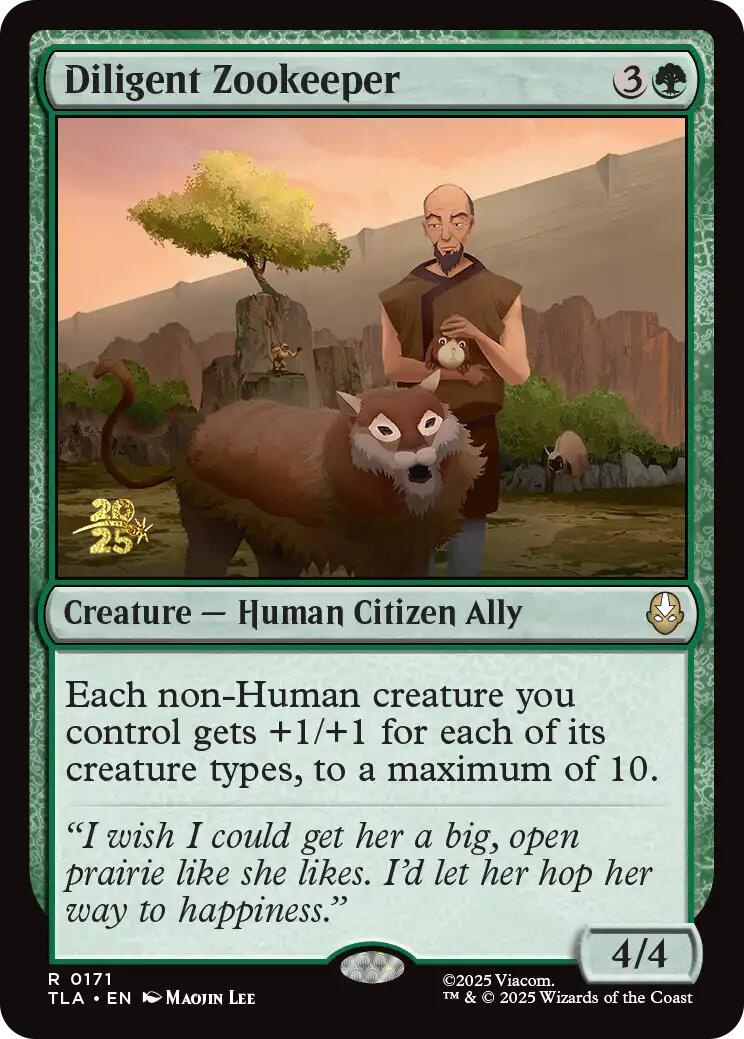Diligent Zookeeper [Avatar: The Last Airbender Prerelease Cards] | Clutch Gaming