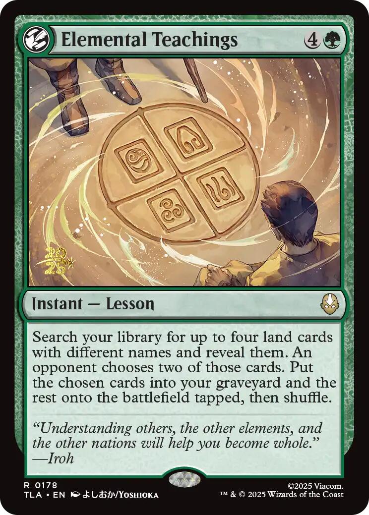 Elemental Teachings [Avatar: The Last Airbender Prerelease Cards] | Clutch Gaming