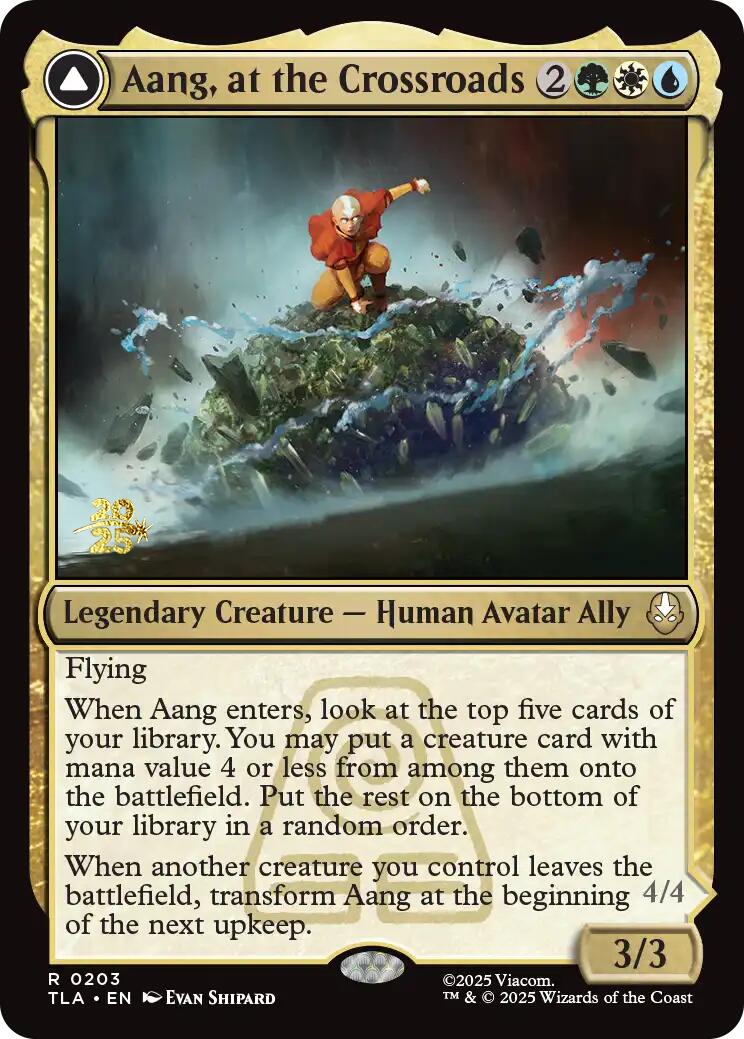 Aang, at the Crossroads [Avatar: The Last Airbender Prerelease Cards] | Clutch Gaming