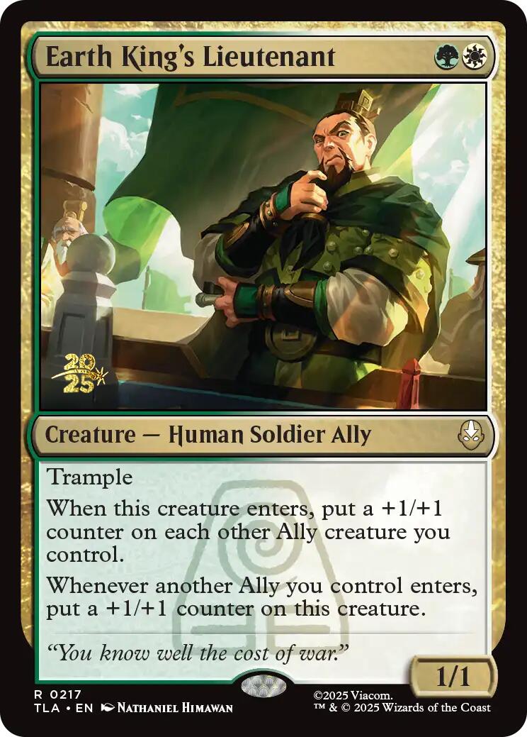 Earth King's Lieutenant [Avatar: The Last Airbender Prerelease Cards] | Clutch Gaming