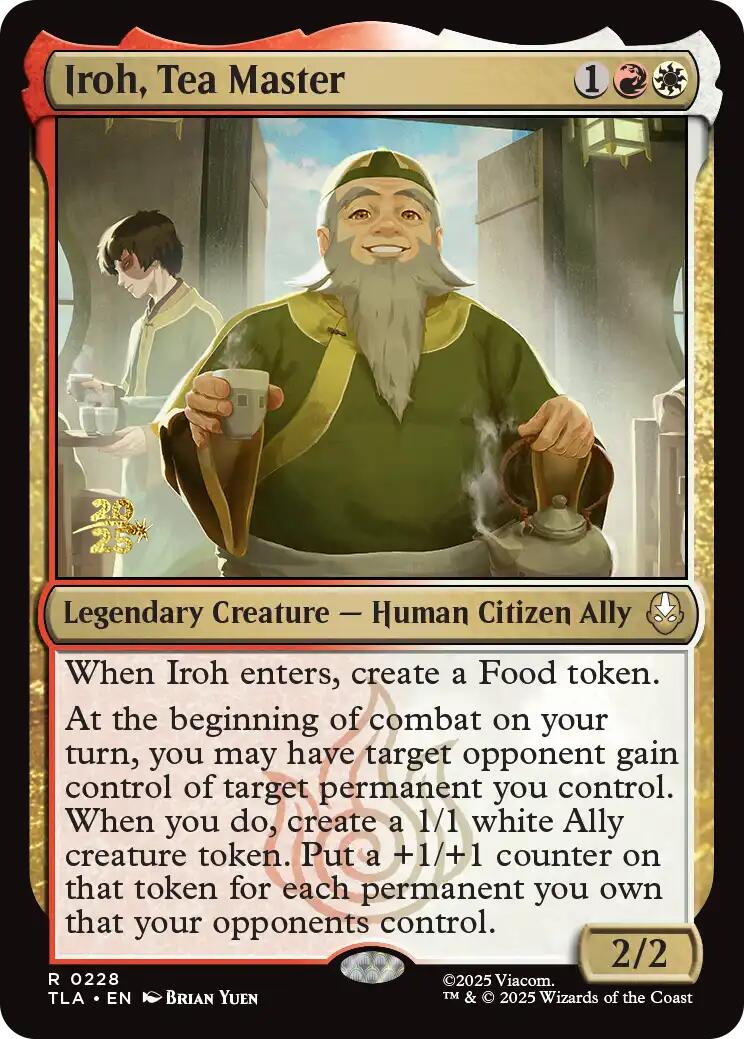 Iroh, Tea Master [Avatar: The Last Airbender Prerelease Cards] | Clutch Gaming
