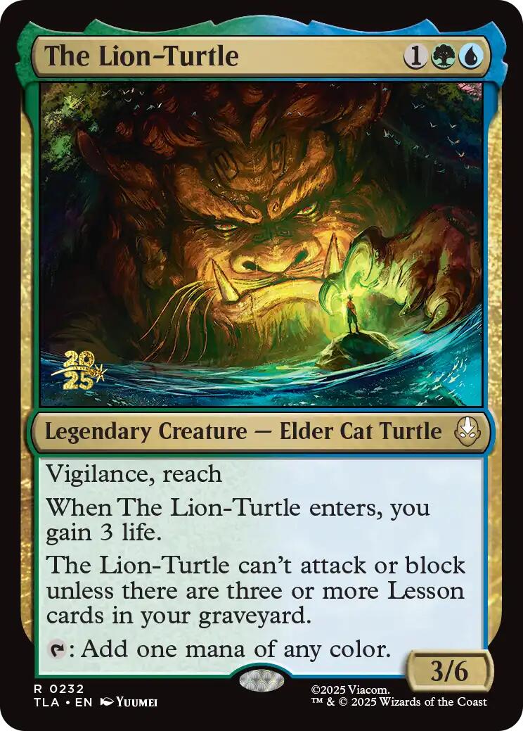The Lion-Turtle [Avatar: The Last Airbender Prerelease Cards] | Clutch Gaming