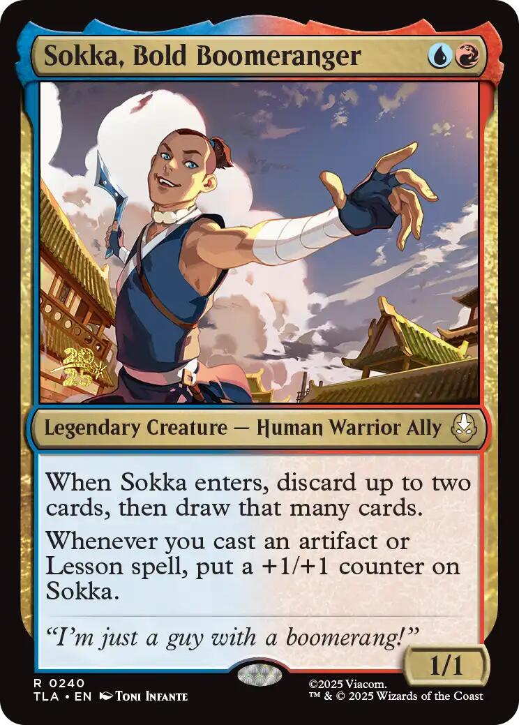 Sokka, Bold Boomeranger [Avatar: The Last Airbender Prerelease Cards] | Clutch Gaming