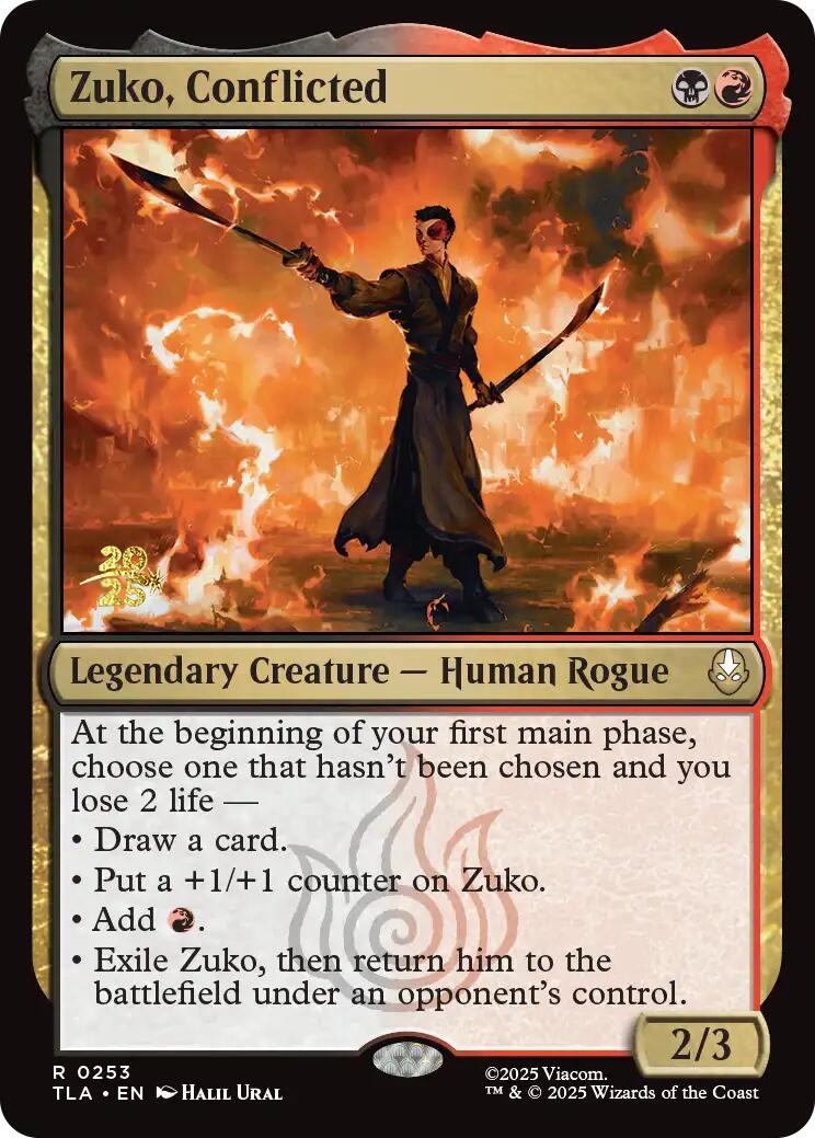 Zuko, Conflicted [Avatar: The Last Airbender Prerelease Cards] | Clutch Gaming