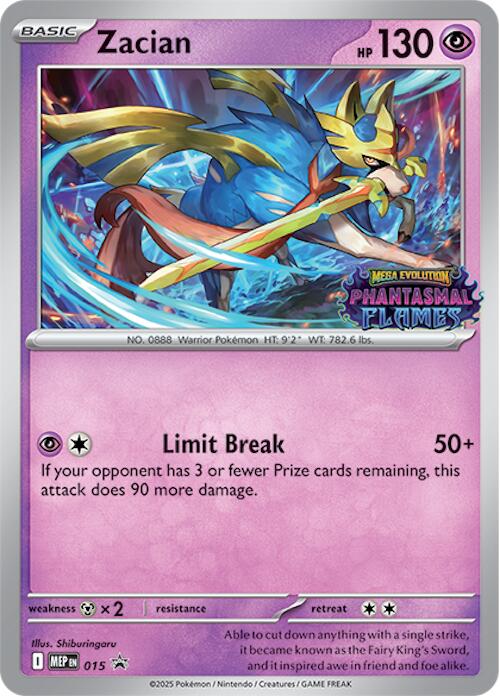 Zacian (015) (Prerelease) [Mega Evolution Promo] | Clutch Gaming